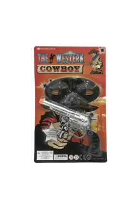 3 Piece Cowboy Western Kit with Mask