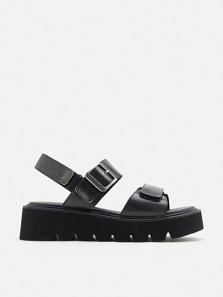 Addison Buckled Platform Sandals