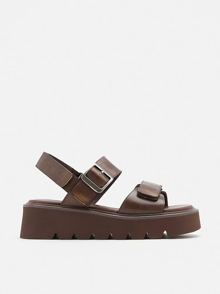 Addison Buckled Platform Sandals