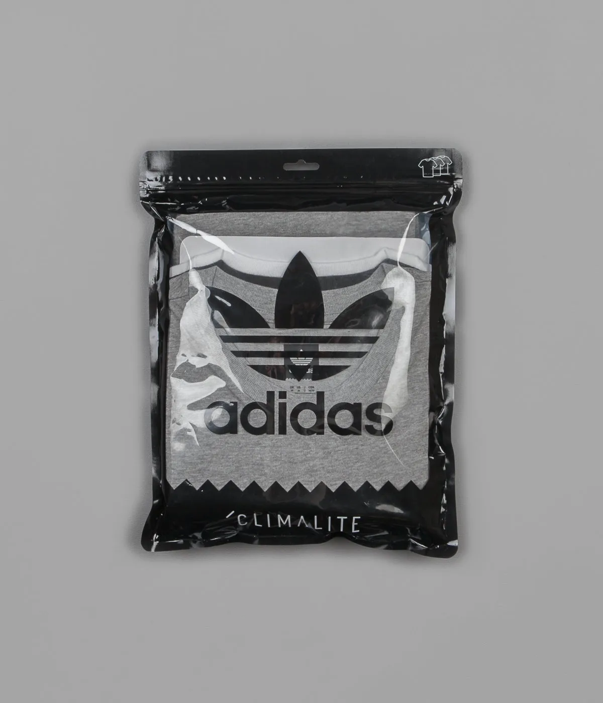 Adidas Climalite 3-Pack T-Shirts - Core Heather / White / Black