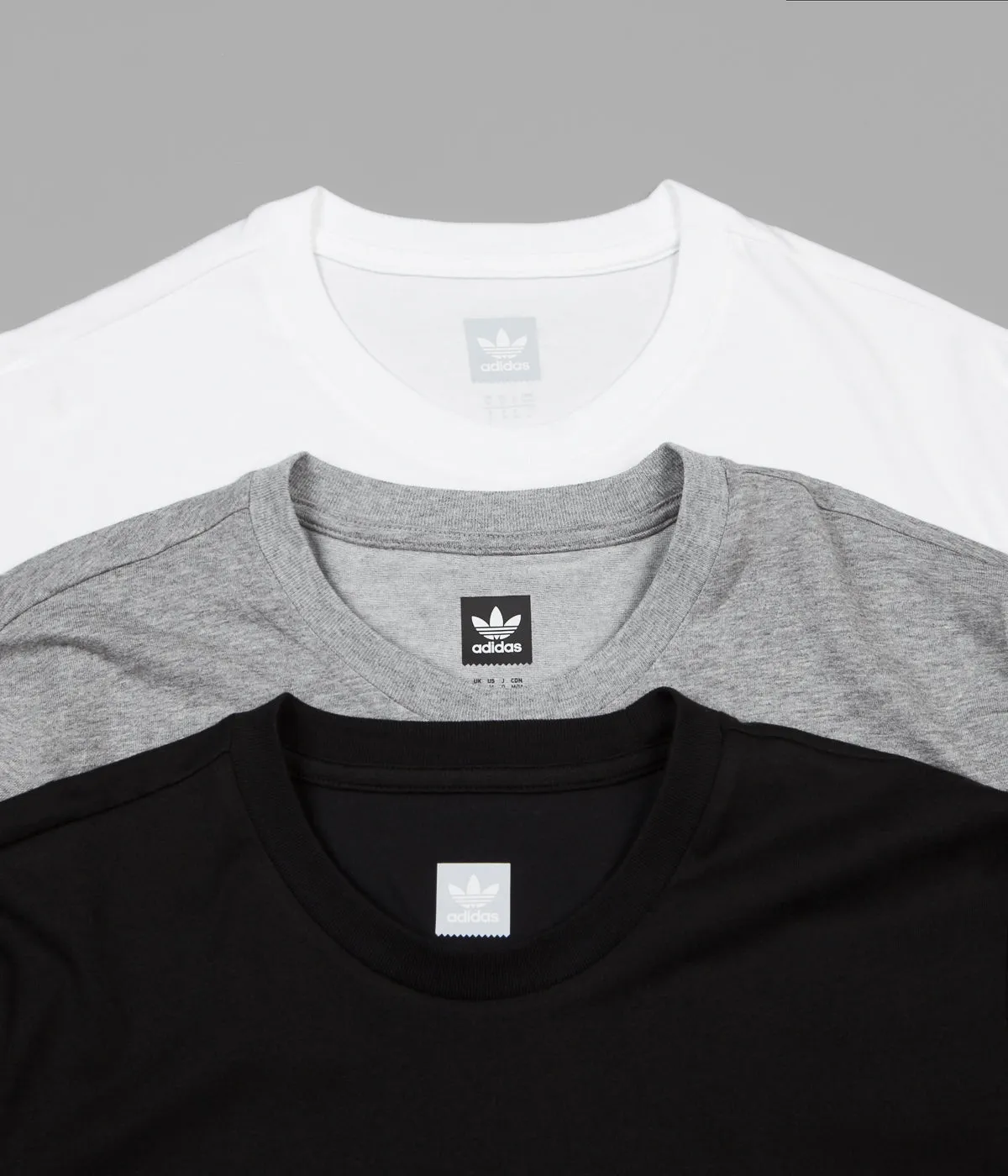 Adidas Climalite 3-Pack T-Shirts - Core Heather / White / Black