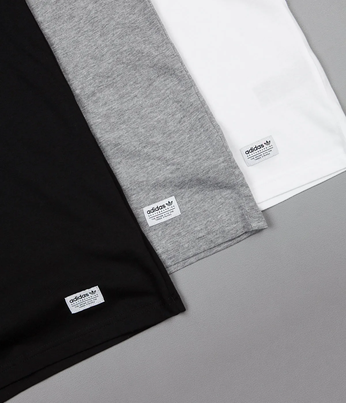 Adidas Climalite 3-Pack T-Shirts - Core Heather / White / Black