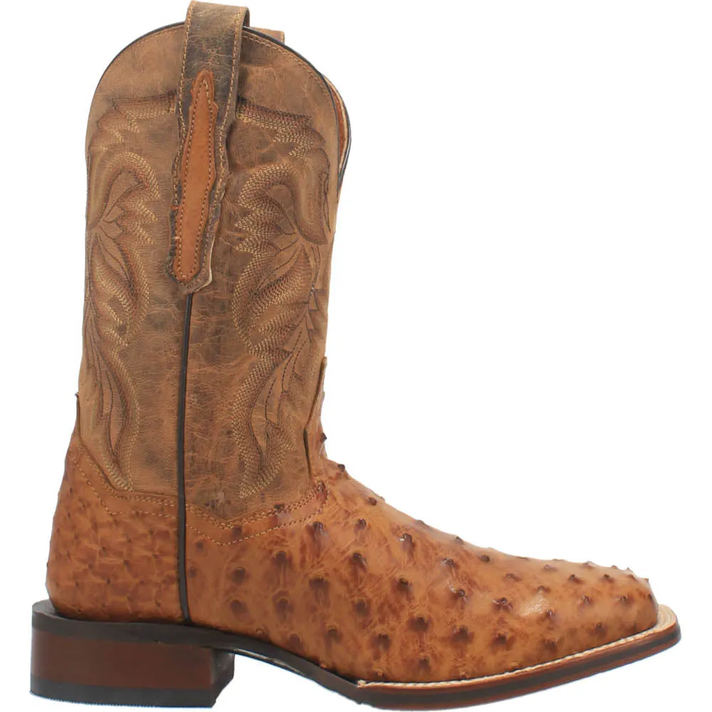 Alamosa Ostrich Square Toe Cowboy Boots