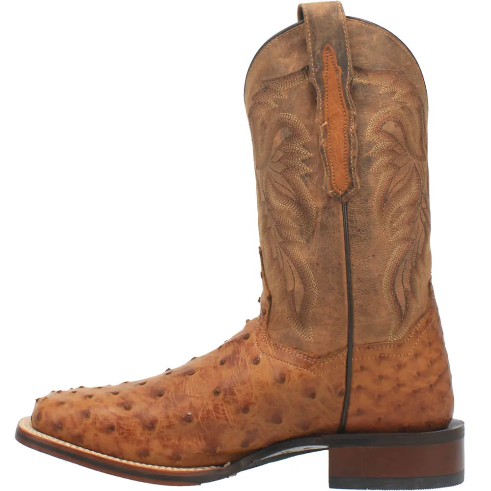 Alamosa Ostrich Square Toe Cowboy Boots