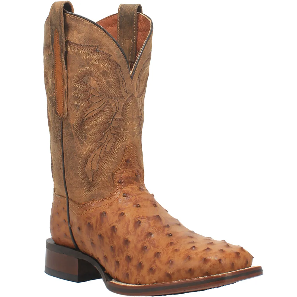 Alamosa Ostrich Square Toe Cowboy Boots