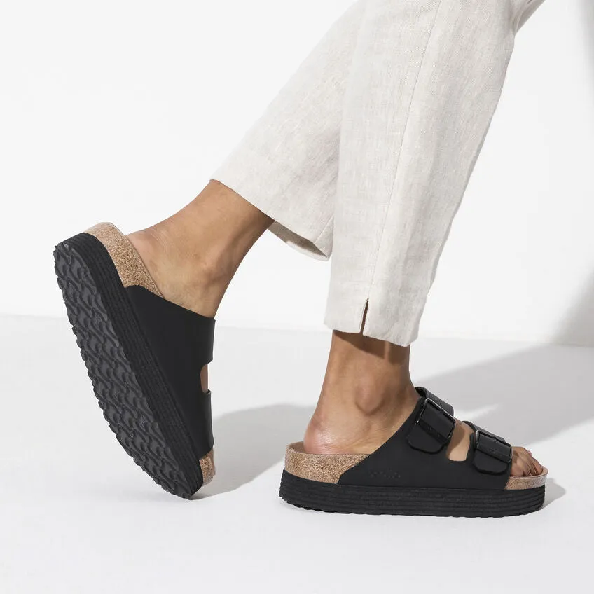 Arizona Platform Vegan in Black from Birkenstock