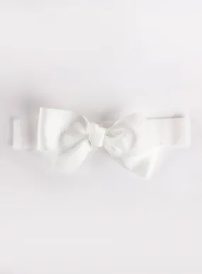 Bow Headband in White