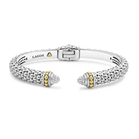 Caviar Lux Diamond Cuff Bracelet | 8mm