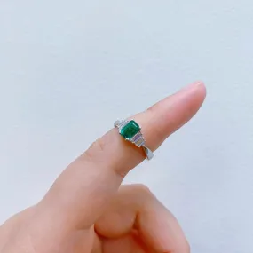 Emerald And Diamond Ring (Accept Pre-order)