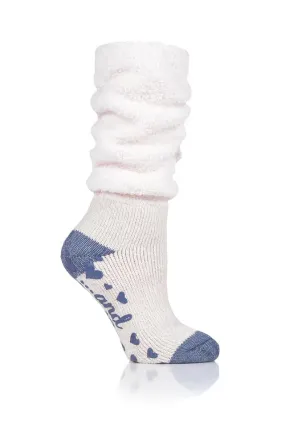 Ladies Lounge Cosy Slouch Sock - MAUVE