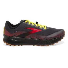 Mens Brooks Catamount - Black / Fiery Red / Yellow