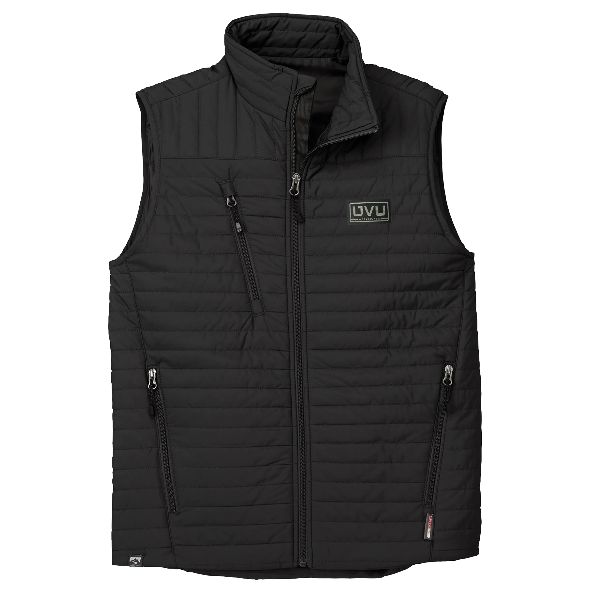 MEN’S STORM CREEK ECO-INSULATED QUILTED VEST- Pleather Mono Patch