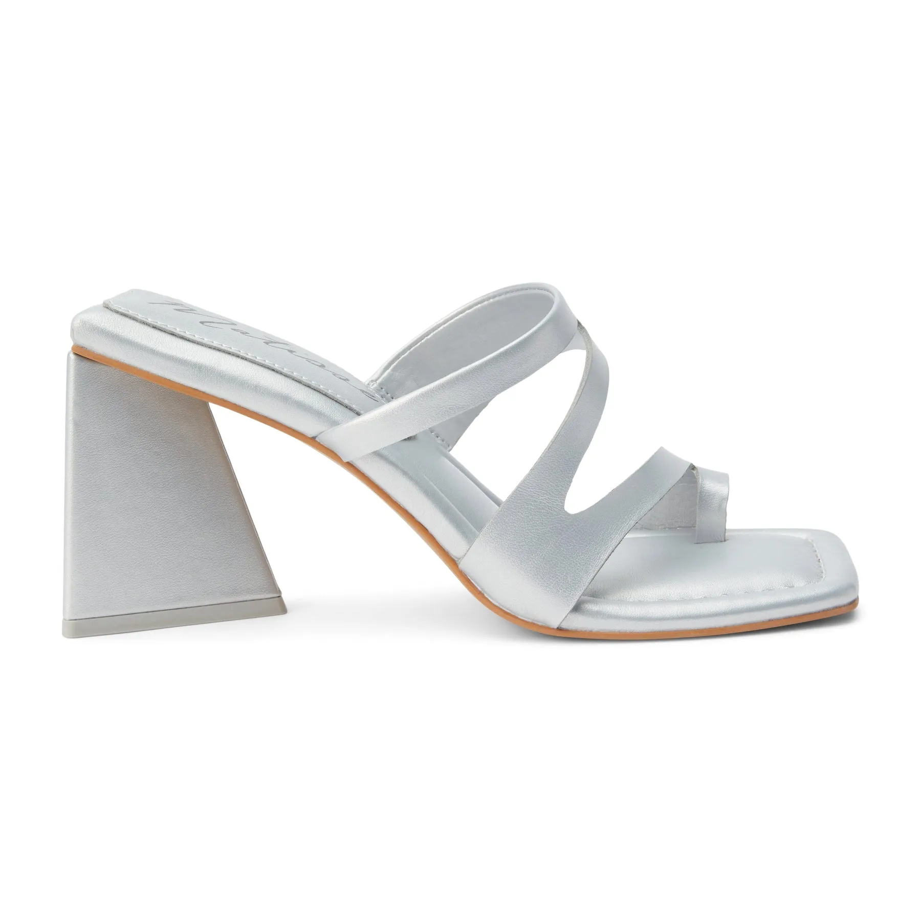 Oslo Heeled Sandal - Silver