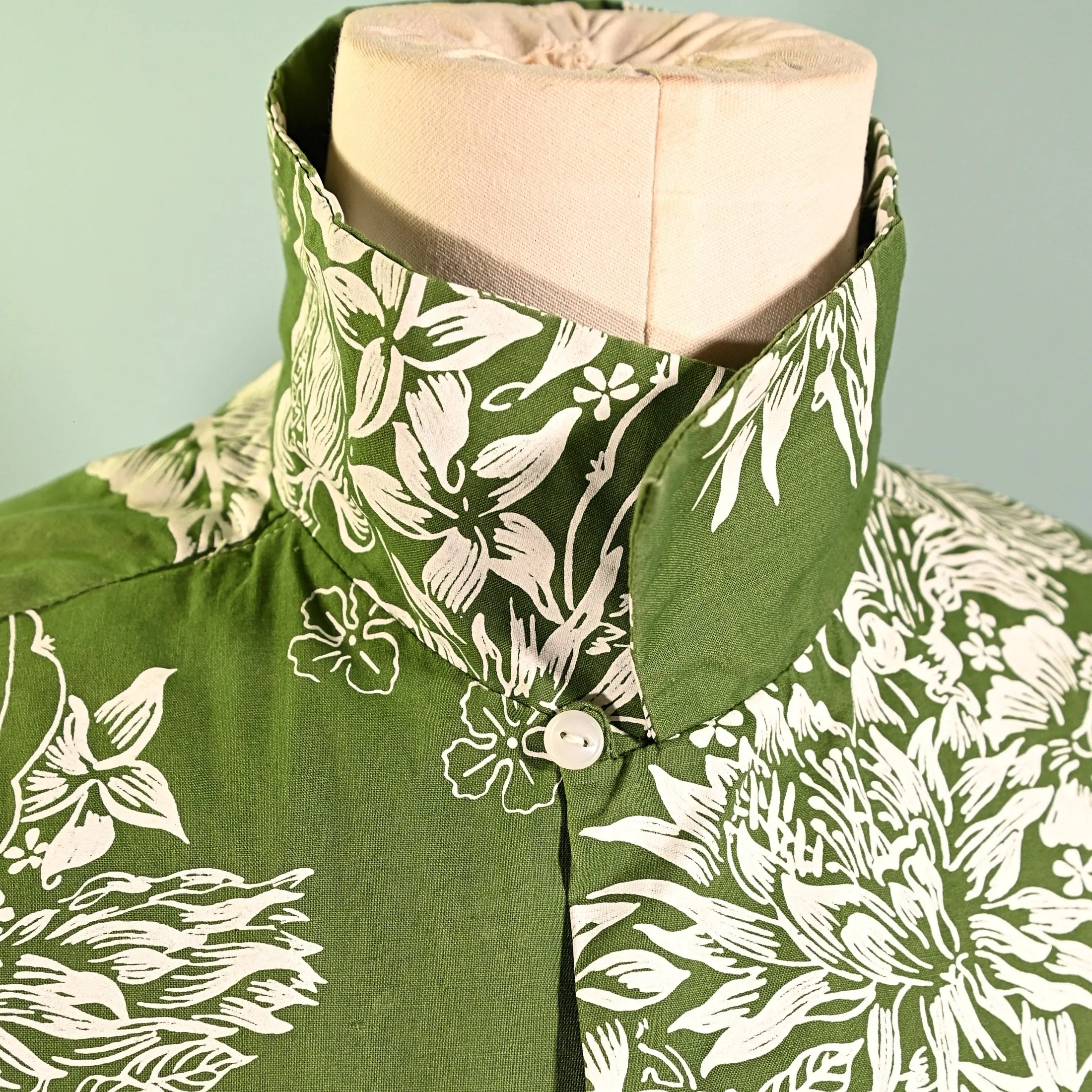 Vintage 50s/60s Hawaiian Shirt, Lei-O-Hawaii Sportswear Floral Print Aloha Shirt L