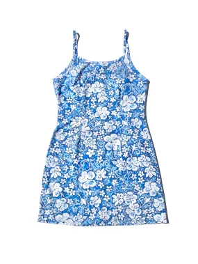 VINTAGE: Mini Dress - Hawaiian Blue